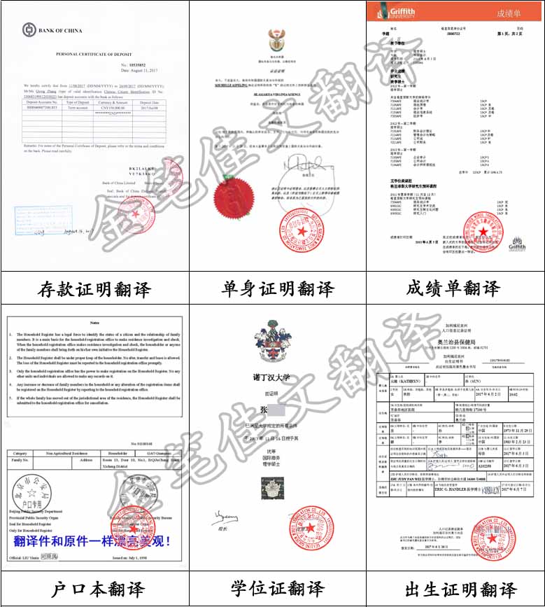 证件翻译样稿