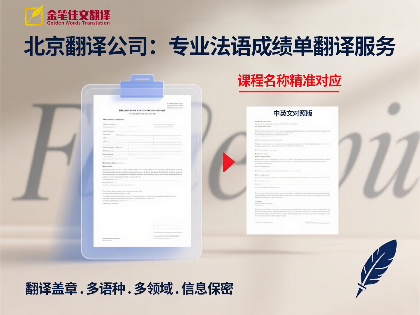 法语成绩单翻译 法语成绩单翻译